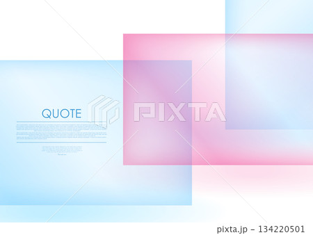Soft pastel blue and pink glass rectangles abstract background 134220501