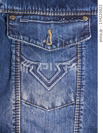 Light blue jeans back pocket Light blue jeans back pocket 134220822