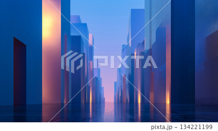 理想化された未来都市環境 134221199