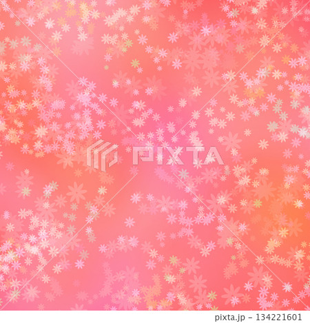 花が舞う背景素材・赤 134221601