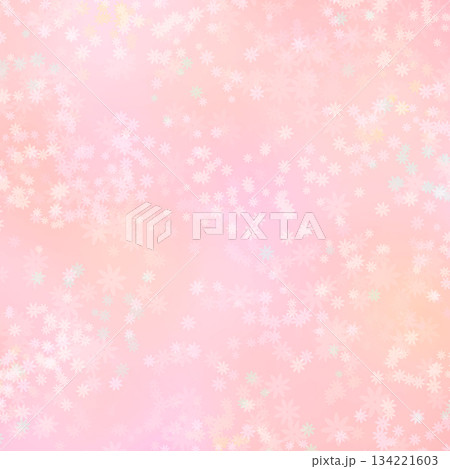 花が舞う背景素材・ピンク 134221603