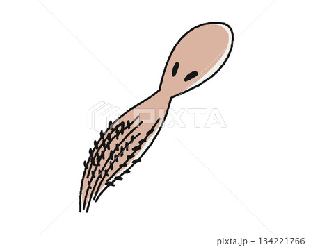 泳ぐタコ 134221766