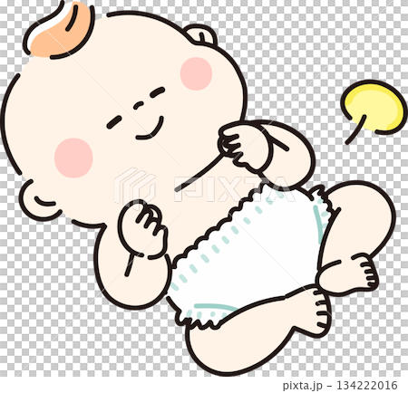 寶寶拉完便後感覺神清氣爽 134222016