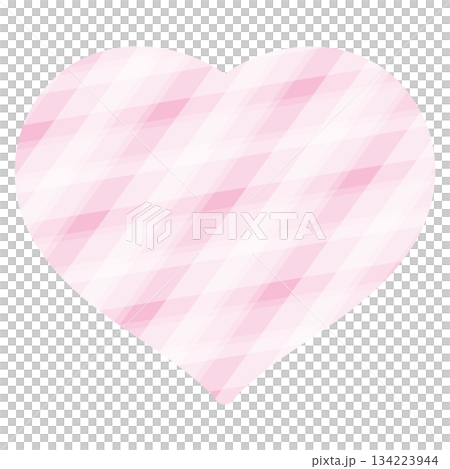 Pink heart with plaid pattern for Valentine's Day, sticker, tattoo, fabric print, decoration, love icon, wedding card, social media, campaign badge, sign, symbol, women empowerment, girl power, pin Pink heart with plaid pattern for Valentine's Day, sticker, tattoo, fabric print, decoration, love icon, wedding card, social media, campaign badge, sign, symbol, women empowerment, girl power, pin 134223944