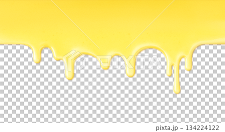 Dripping butter illustration realistic 134224122