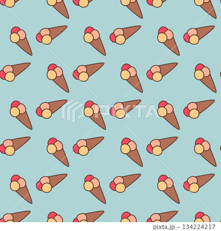 doodle ice cream pattern doodle ice cream pattern 134224217