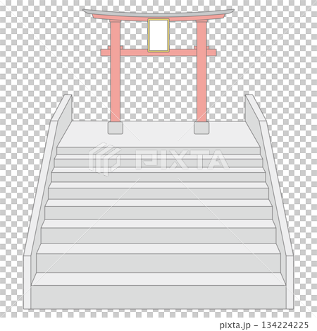 鳥居和樓梯 134224225