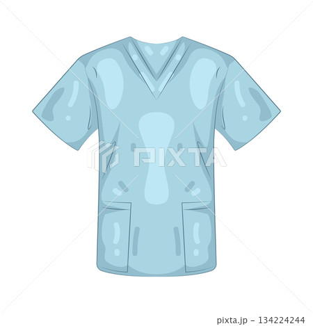Illustration of nurse scrubs  134224244
