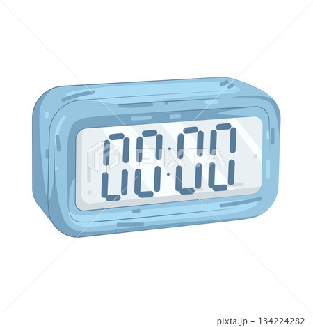 Illustration of digital clock Illustration of digital clock 134224282