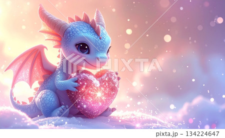 Santa Claus and a snowman with a Christmas tree, a child's toy, and a pink holiday decoration 134224647