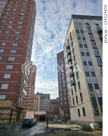 Modern Residential Buildings, Urban Development under Blue Sky Modern Residential Buildings, Urban Development under Blue Sky 134224850