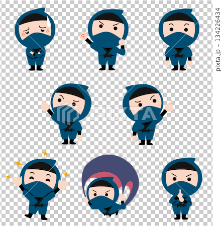 可愛的忍者插畫集 134226434