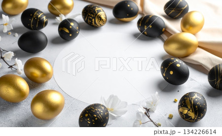 Easter-themed backgrounds are perfect for promotional backgrounds. 134226614
