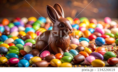 Easter-themed backgrounds are perfect for promotional backgrounds. 134226619