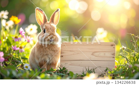 Easter-themed backgrounds are perfect for promotional backgrounds. 134226638