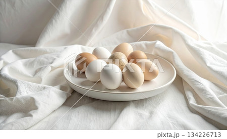 Easter-themed backgrounds are perfect for promotional backgrounds. 134226713