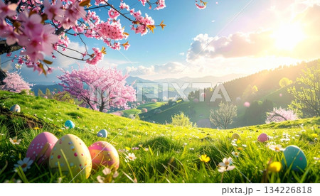 Easter-themed backgrounds are perfect for promotional backgrounds. Easter-themed backgrounds are perfect for promotional backgrounds. 134226818