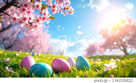 Easter-themed backgrounds are perfect for promotional backgrounds. Easter-themed backgrounds are perfect for promotional backgrounds. 134226822