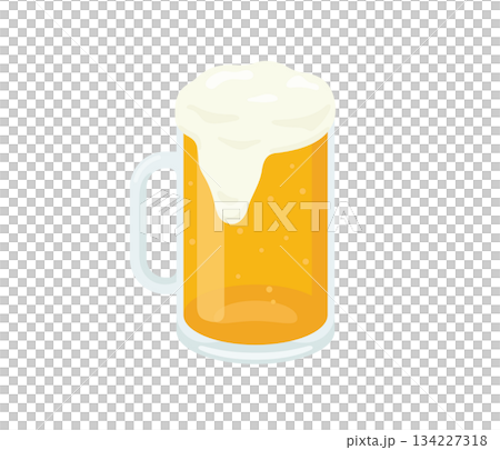 Beer, flat illustration 134227318