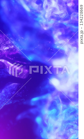 Abstract flowing texture in vibrant blue and purple tones, resembling liquid energy or cosmic waves 134228669