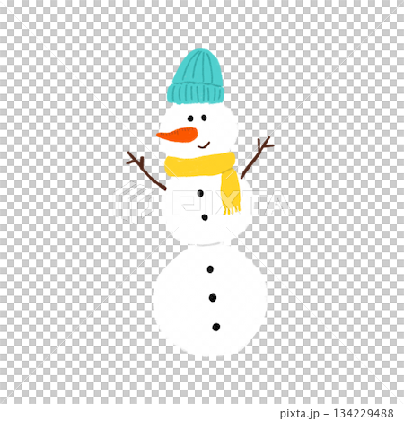 雪だるまのイラスト 134229488