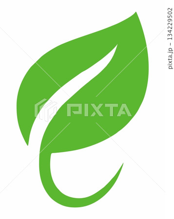 Green leaf eco symbol vector 134229502