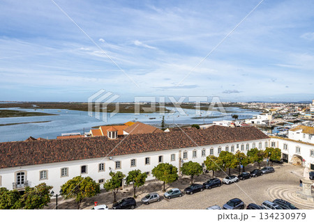 Largo da Se and the harbor in the old Town of Faro, Portugal Largo da Se and the harbor in the old Town of Faro, Portugal 134230979