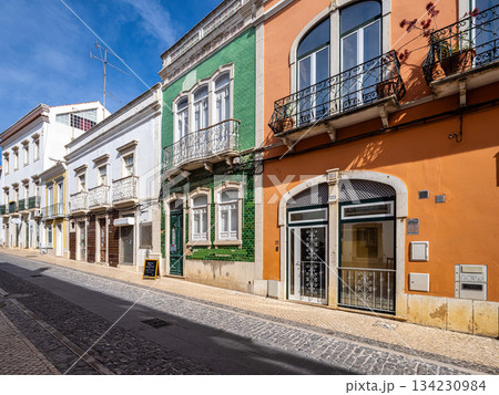 Traditional old Portuguese houses at Rua Filipe Alistao street i 134230984