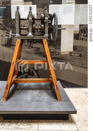 Setubal, Portugal - Feb 28, 2025: The Michel Giacometti Labor Museum in Setubal, Portugal Setubal, Portugal - Feb 28, 2025: The Michel Giacometti Labor Museum in Setubal, Portugal 134231027