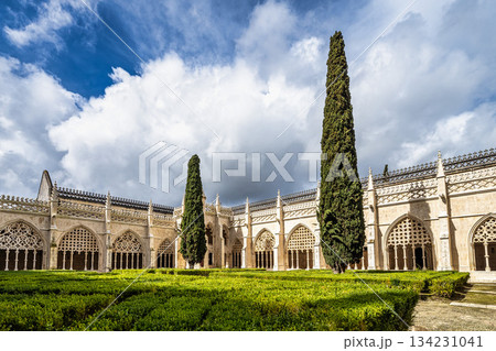 Batalha, Portugal - Mar 07, 2025: Monastery of Batalha is a Dominican convent in the civil parish of Batalha, Portugal 134231041