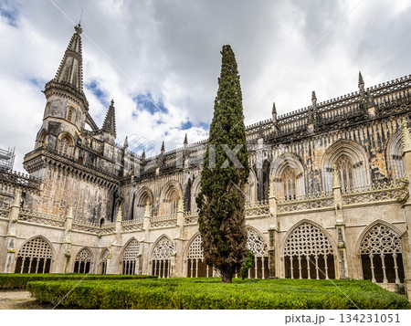 Batalha, Portugal - Mar 07, 2025: Monastery of Batalha is a Dominican convent in the civil parish of Batalha, Portugal 134231051
