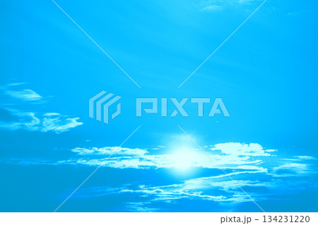 Blue cloudy sky at daylight. Sky texture. Abstract nature background Blue cloudy sky at daylight. Sky texture. Abstract nature background 134231220