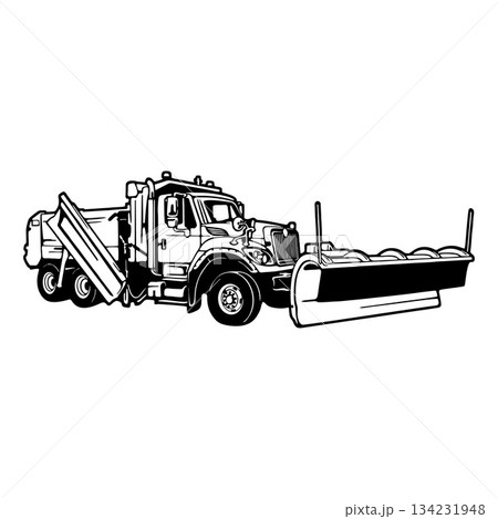 Snowplow - snow removal - Special Vehicles, Heavy Equipment Stencil Cut File Snowplow - snow removal - Special Vehicles, Heavy Equipment Stencil Cut File 134231948