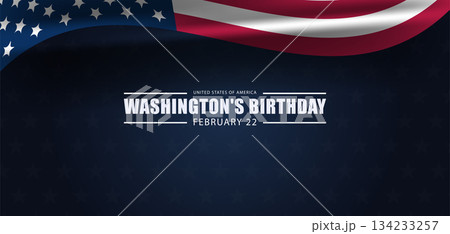 Presidential Salute Observing Washington's Day in February 134233257