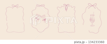 Coquette Cocktail Frame Collection for Creative Projects 134233360