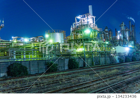 【神奈川県】川崎市千鳥町　工場夜景 134233436