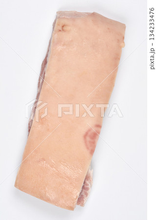 Raw Pork Belly with Skin Raw Pork Belly with Skin 134233476