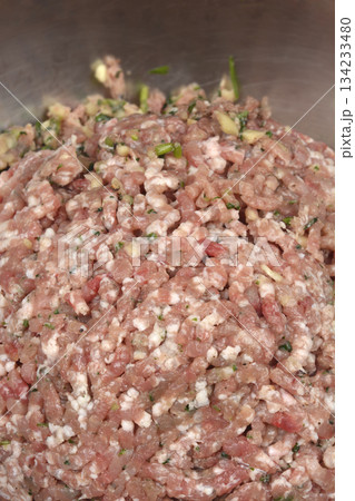Fresh Ground Pork Mixture 134233480