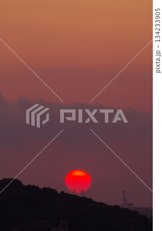 篠栗町太祖宮からの夕陽 篠栗町太祖宮からの夕陽 134233905