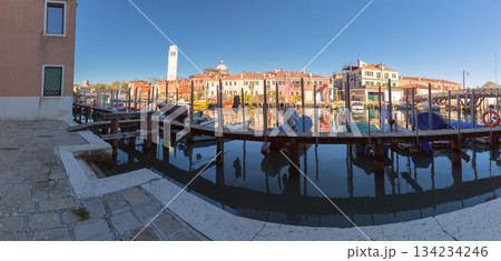 Canal and colorful buildings in Venice, Italy Canal and colorful buildings in Venice, Italy 134234246