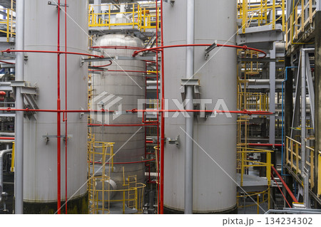 Distillation Columns and Process Towers at Petrochemical Plant 134234302