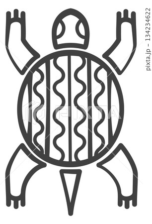 A turtle with a long tail and a curved shell A turtle with a long tail and a curved shell 134234622