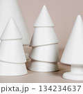 white candles on white background 134234637