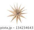 beautiful handmade paper decoration isolated on white star shape 134234643