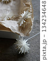 beautiful handmade paper decoration snowflake shape garland vertical photo 134234648