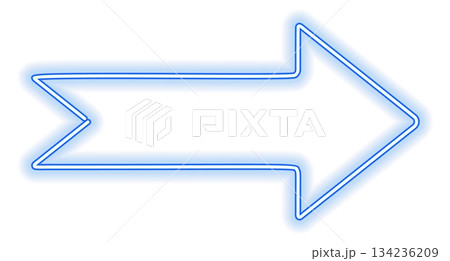 A blue arrow pointing to the right 134236209