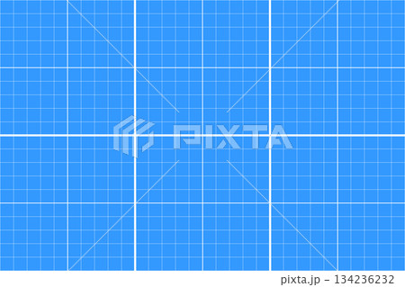 Blueprint grid background. Checkered blank template for cutting mat, office work, mechanics scheme, drawing, drafting, plotting, engineering or architecting measuring 134236232
