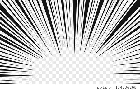 Speed black lines on transparent background. Comic anime emphasis template. Manga book page design. Light burst, explosion, power, boom, scream, motion cartoon effect Speed black lines on transparent background. Comic anime emphasis template. Manga book page design. Light burst, explosion, power, boom, scream, motion cartoon effect 134236269
