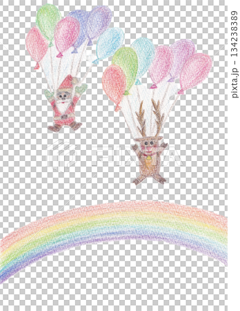 Santa Claus and reindeer Santa Claus and reindeer 134238389