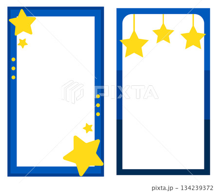 Star blue frame template for advertising, social media and banner Star blue frame template for advertising, social media and banner 134239372